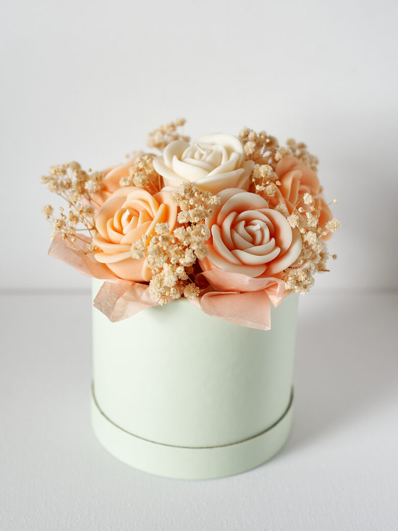 Букет ароматических свечей из соевого воска